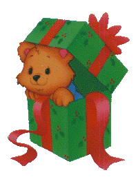 Nounours dans un cadeau